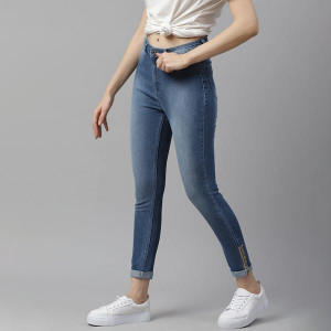 Women Blue Super Skinny High rise Light Fade Jeans